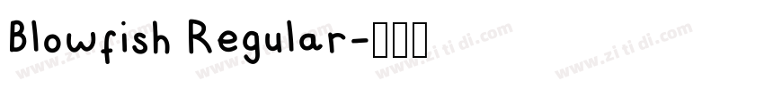 Blowfish Regular字体转换